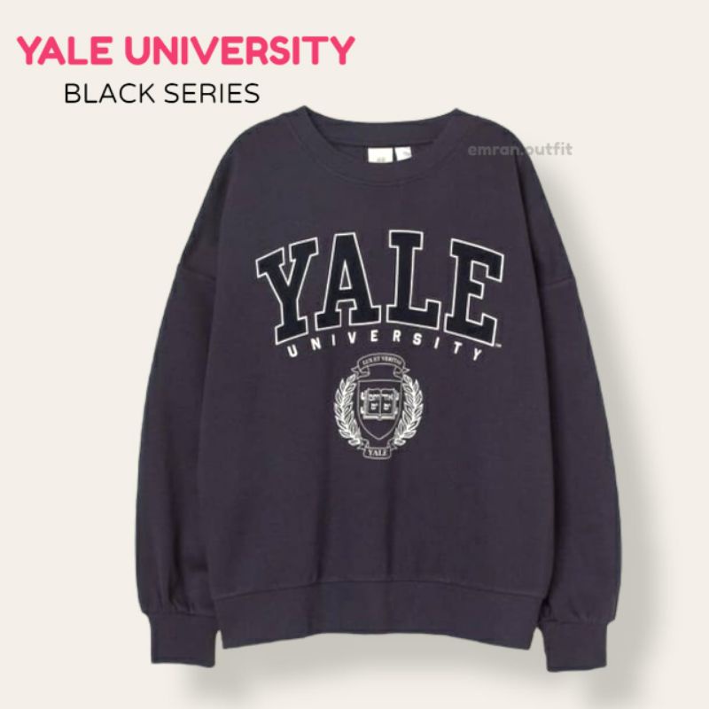 Jaket Sweater Wanita Pria YALE Crewneck Oversize Oblong Sweater Tebal Pria Outwer Wanita Sweatshirt 