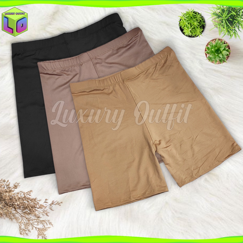 Short Pants Legging Celana Dalam Ketat Wanita Polos Lejing Pendek Sport Stretch Perempuan Olahraga S