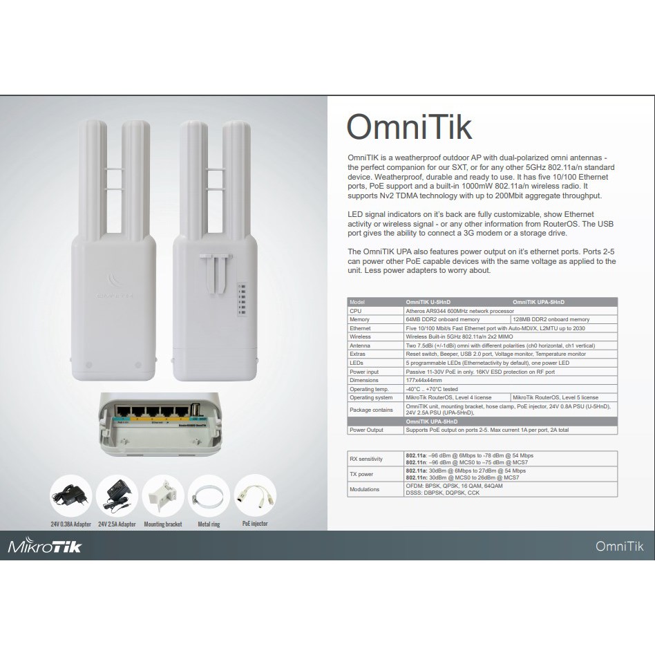 MikroTik OmniTIK 5 RBOmniTikU-5HnD