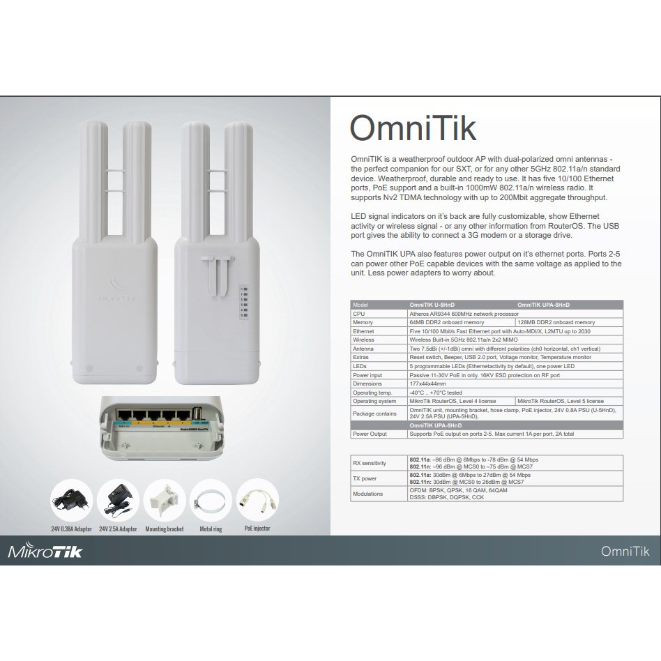 MikroTik OmniTIK 5 RBOmniTikU-5HnD