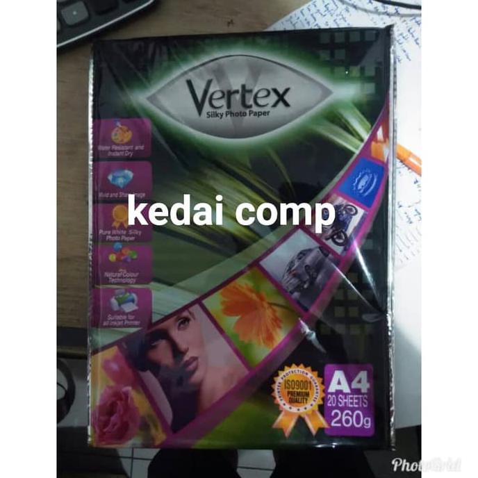 

Sale Kertas Photo Silky Vertex 260Gsm A4 Ayo Beli