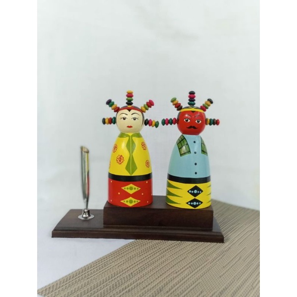 

pen holder/Tempat Pulpen Ondel-ondel betawi lucu set dus