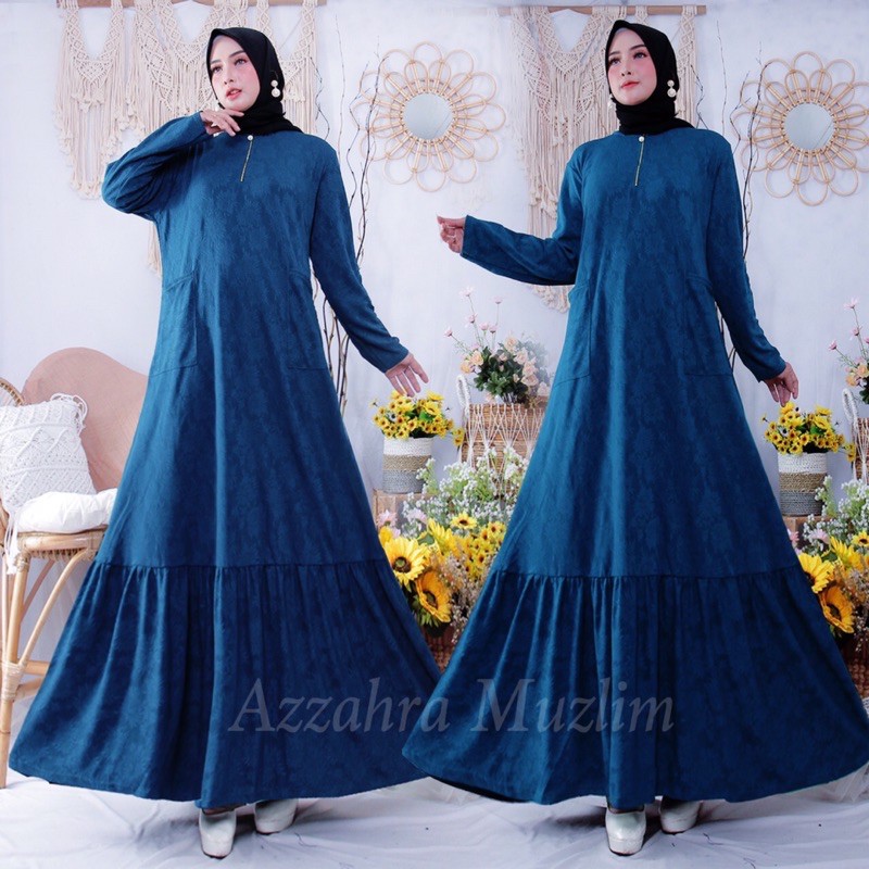 SALIRA Maxy - Gamis Jumbo Jaguard Brukat LD 110/3L / Embos Busui Saku MEWAH !!  / R.11 - 137-4920