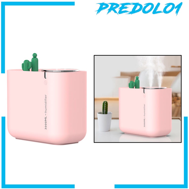 [PREDOLO1] 3000ML Ultrasonic Essential Oil Humidifier Diffuser Air Purifier Pink