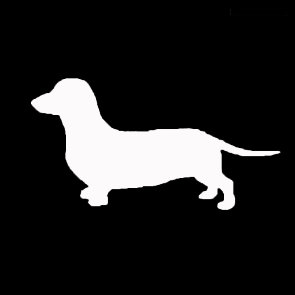 Stiker Decal Motif Anjing Dachshund Lucu Untuk Dekorasi Body / Jendela Mobil