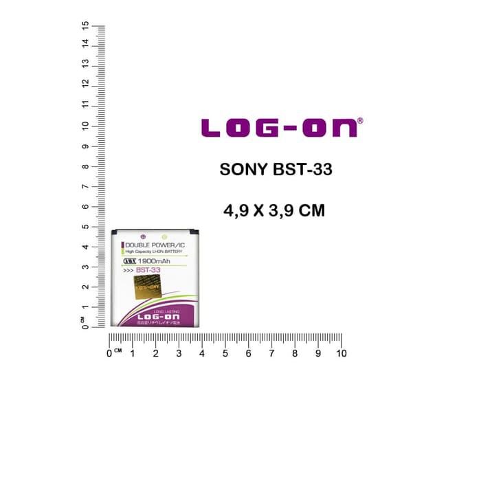BATERAI LOGON SONY ERICSSON BST-33 - K800 W300 K530 K550 -  DOUBLE IC