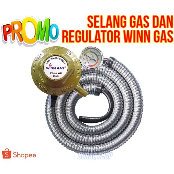 Winn Gas Premium Selang Regulator Gas 1.8M