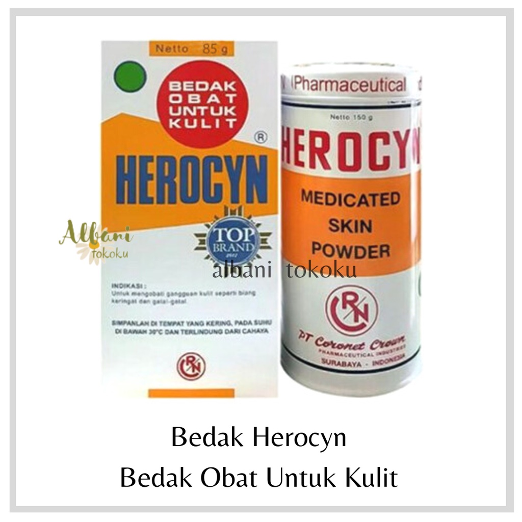 Herocyn - Bedak Obat Untuk Kulit Gatal - Bedak Herocyn - Bedak Gatal Gatal - Herocin - Bedak Gatal B