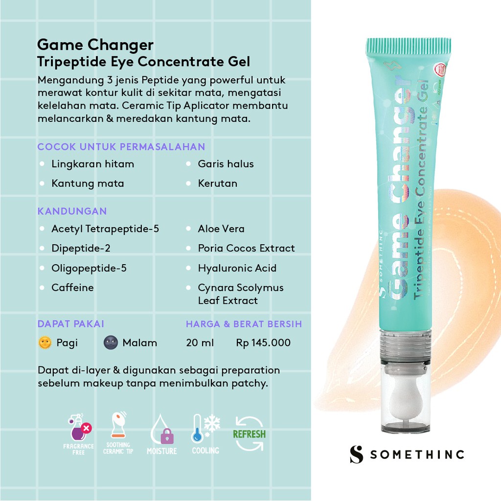 SOMETHINC Game Changer Tripeptide Eye Concentrate Gel 20ml  by AILIN