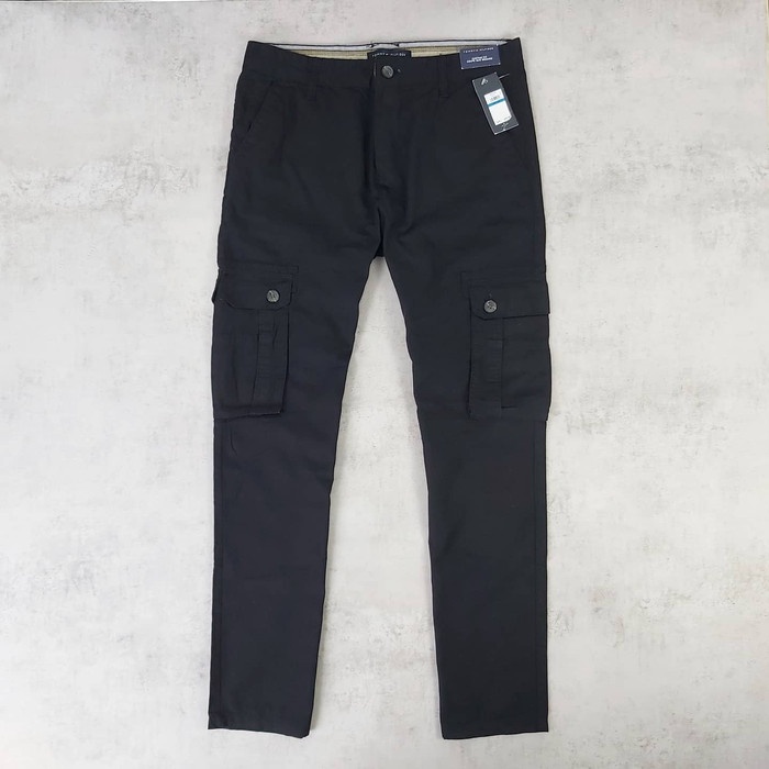 Celana Cargo Terbaru Celana Gunung | Cargo Pants Tommy Hilfiger Original Not Blackhawk Gap - Hitam,