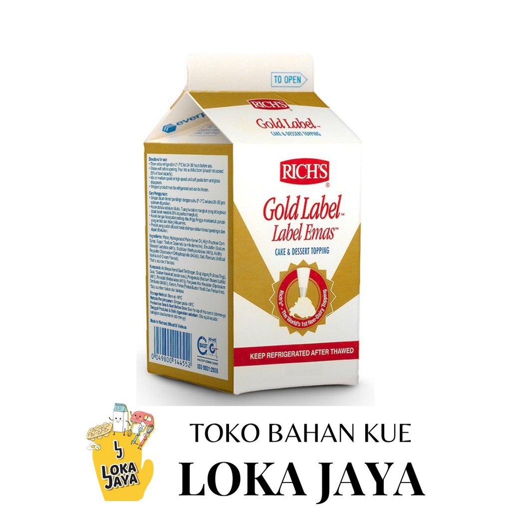 

RICH GOLD WHIP CREAM 500 GR (ONLY GRAB EXPRESS)