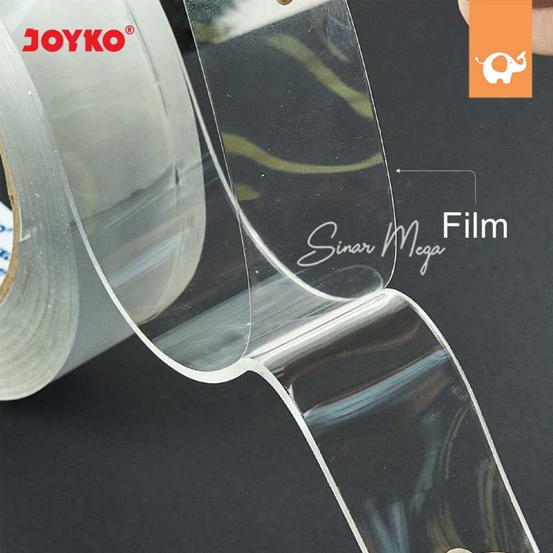 

Joyko Nano Double Side Tape Transaparan NDST-3 30mm x 3M / Perekat 2 Sisi Bening Murah Berkualitas