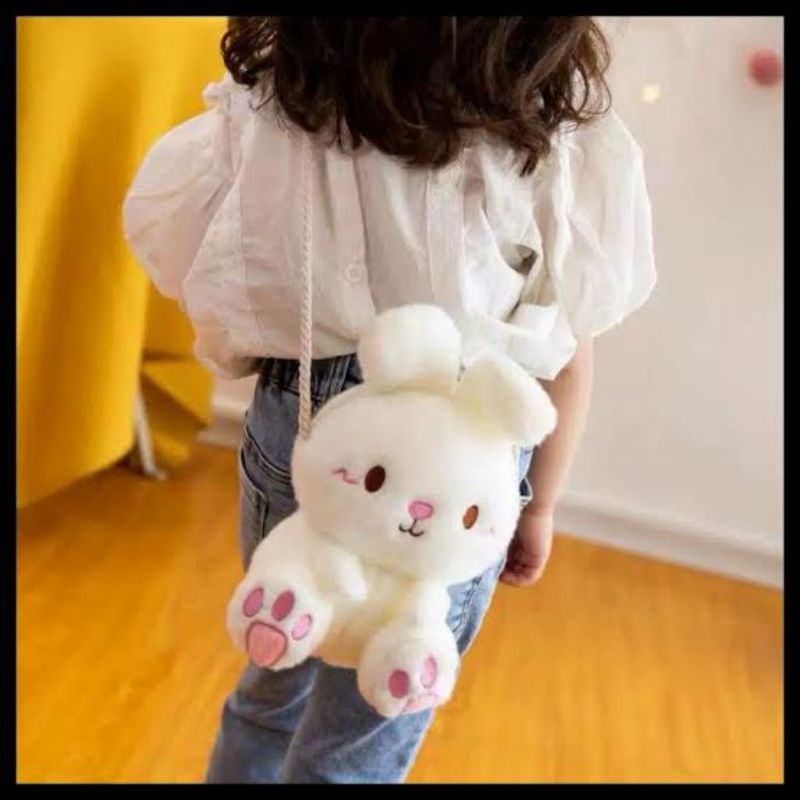 Best Seller Tas Selempang Boneka Anak Lucu Sling Bag Karakter Motif Kelinci Bahan Import  Tas Wanita Remaja Bisa COD