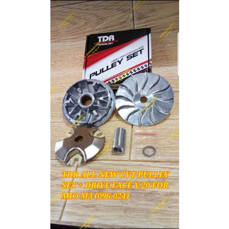 CVT PULLEY SET V.20 ( V20 ) + DRIVE FACE TDR MIO M3 ORIGINAL TDR