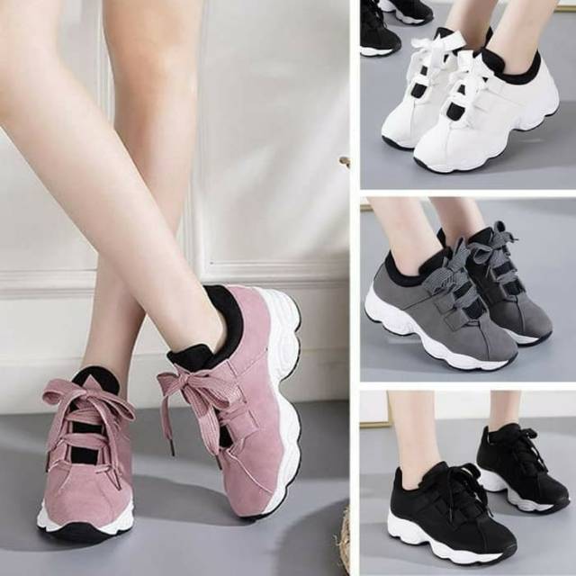 SEPATU SNEAKERS WANITA | SEPATU KETS WANITA | SEPATU KETS KEKINIAN | SEPATU KETS VARIASI TALI