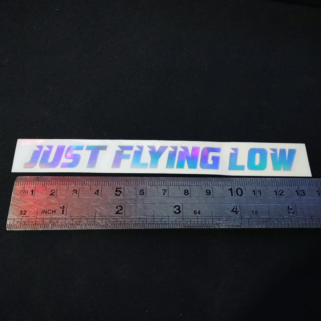 

Cutting Sticker Just Flying Low Hologram