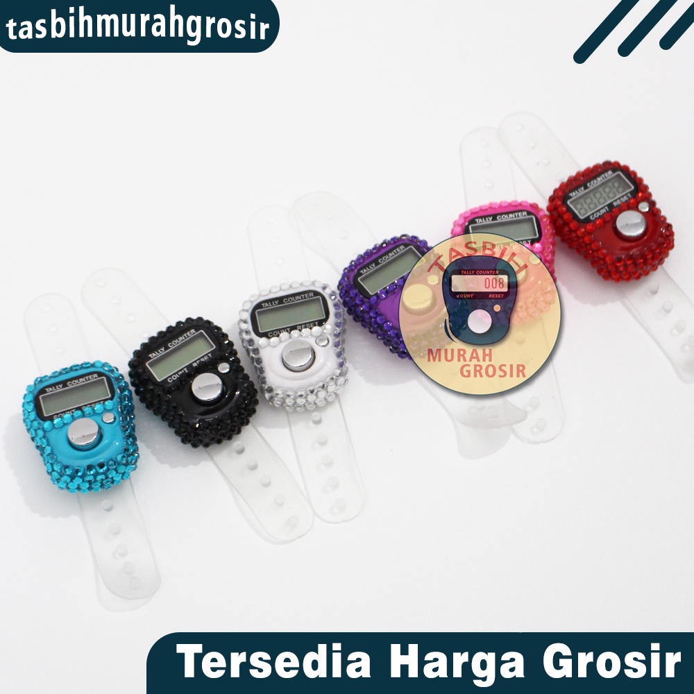 Tasbih Digital Tally Counter Permata Swarovski / Tasbih Digital Permata