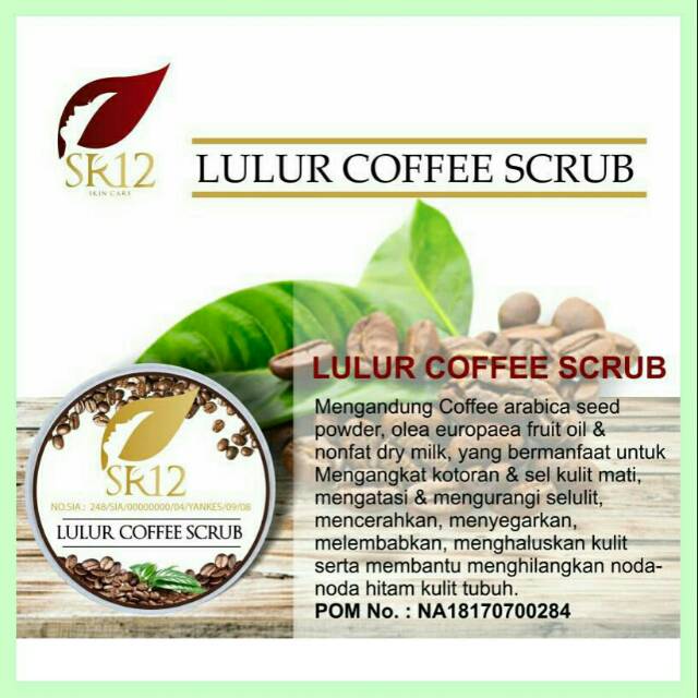 Lulur coffee scrub SR12 /Lulur kopi SR12