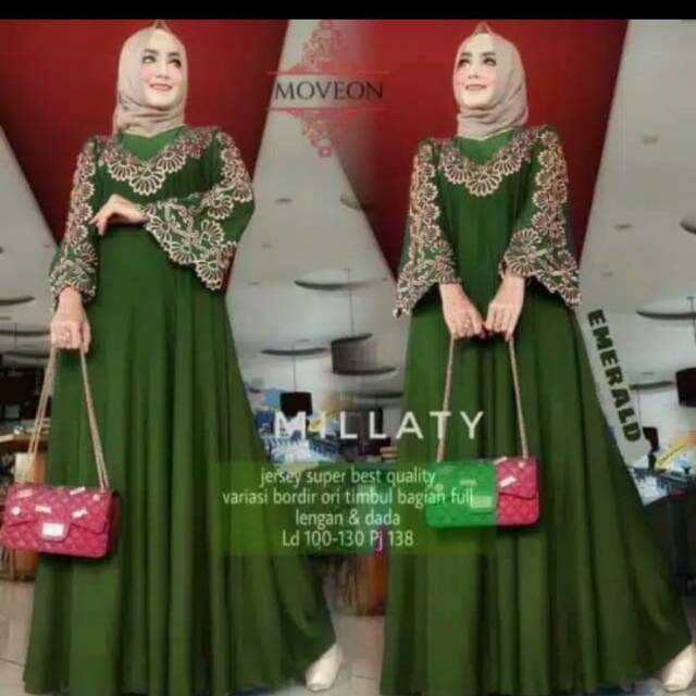 Gamis Bordir Jumbo XXXL LD 130 CM
