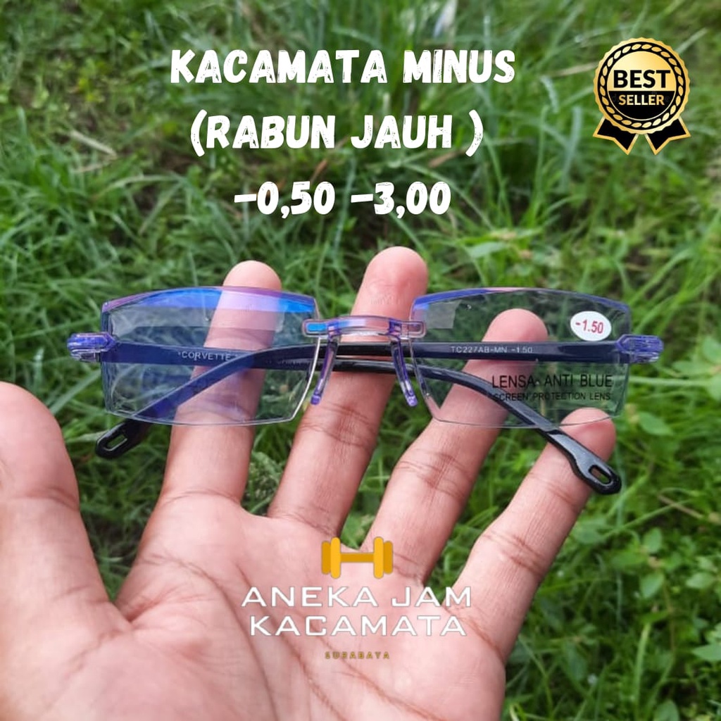 KACAMATA MINUS GRADASI ANTI BLULIGHT TC227MN.IH/KACAMATA MINUS RABUN JAUH ANTI RADIASI/KACAMATA OPTIK/KACAMATA MINUS/