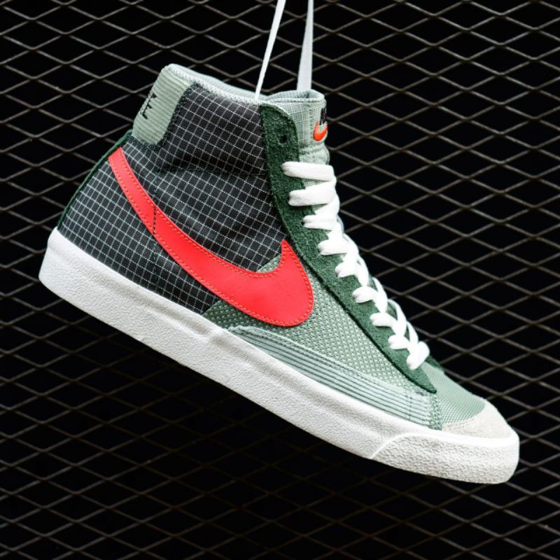 NIKE BLAZER MID 77 PATCH GREEN ORANGE