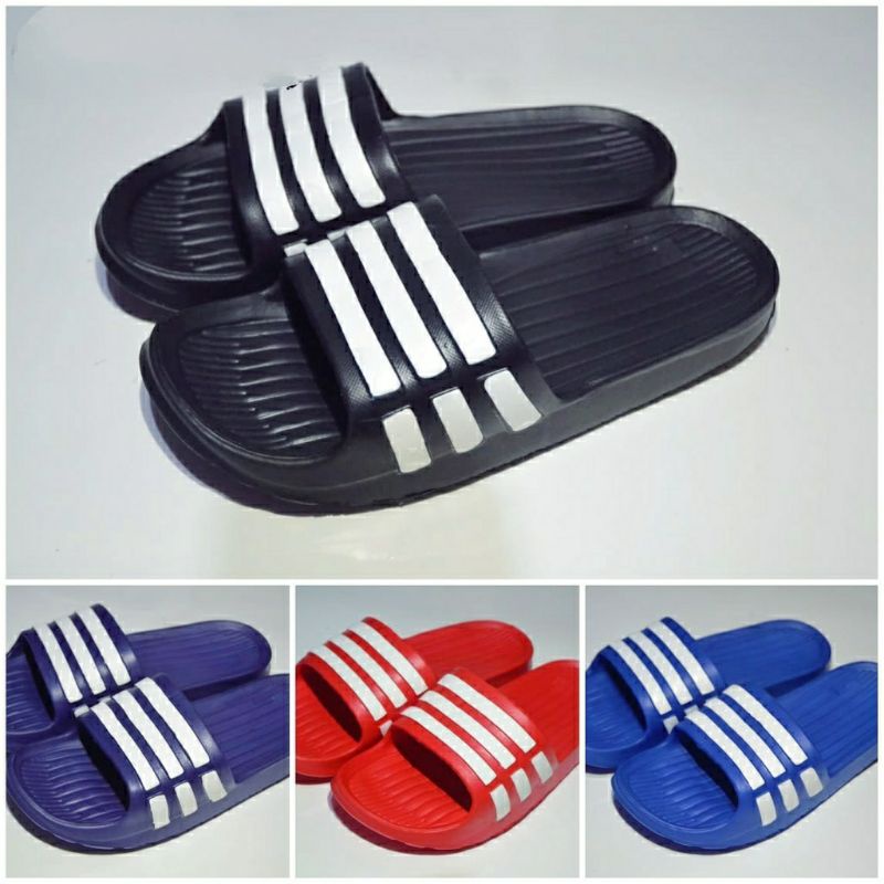sandal pria Sandal slop pria motif adidas sendal Selop sandal karet sandal karet anak