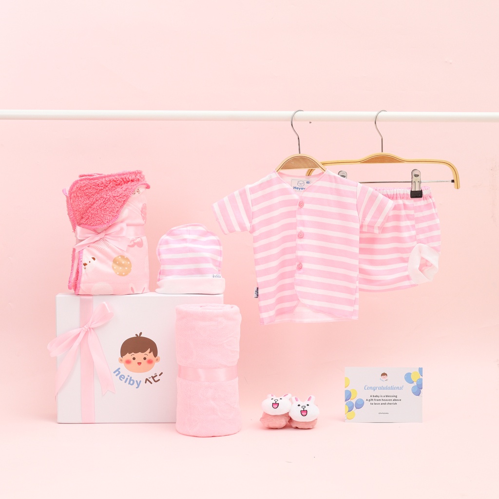 Heiby Baby Premium Gift Box / Kado Bayi New Born (Lovely)