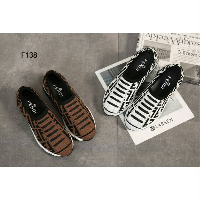 FENDI CHESTER PLATINUM LOAFERS F-138 wb