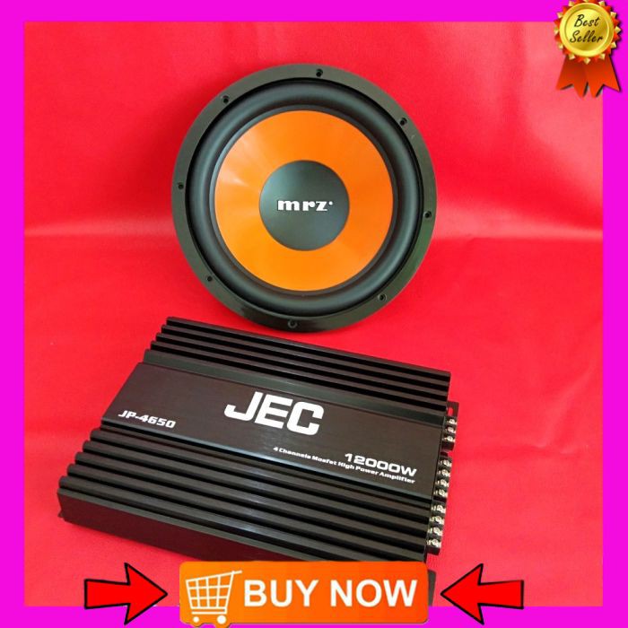 Audio Mobil Power JEC seri JP-4650 and Subwoofer MRZ seri ZR-124D 12inch Paket Murah