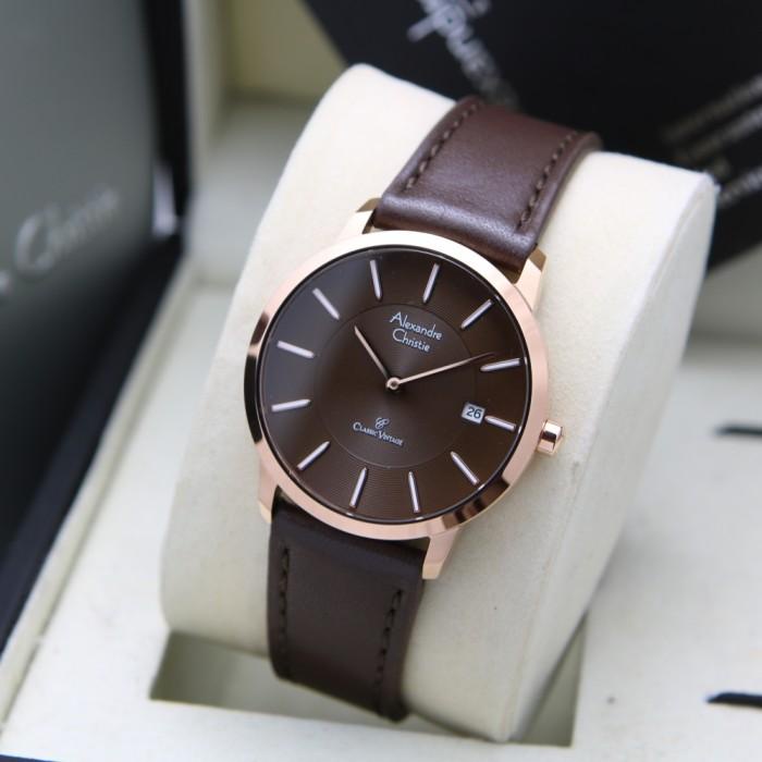 ALEXANDRE CHRISTIE AC 8653 ROSEGOLD BROWN WANITA. ORIGINAL