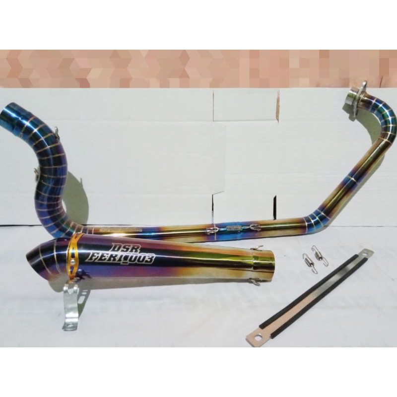 Knalpot Kanan Kobra VIXION Step Bebas DSR_SPEEDRACING (FREE LASER NAMA)