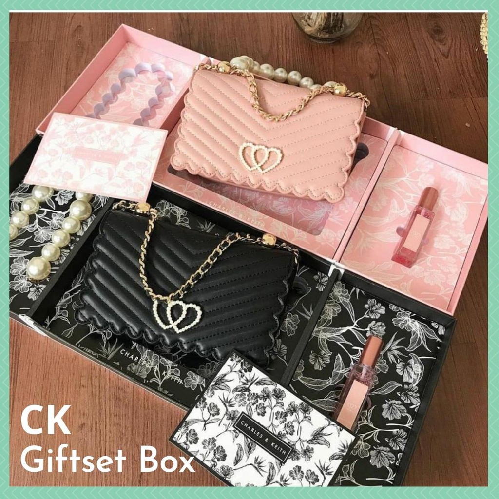 Tas CK Gift Set Perfume Box Kado Sling Bag Selempang Bahu Wanita Cewek Kekinian Premium Import