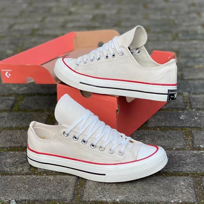 [BISA COD] CONVERSE 70'S LOW BEIGIE WHITE MILK PREMI