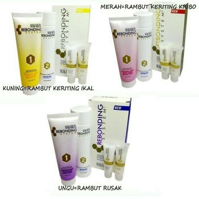 Makarizo Rebonding System - Krim Pelurus Rambut