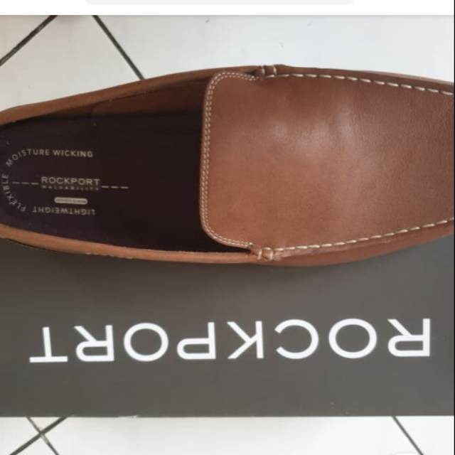 Rockport sepatu pria ukuran 47.5 warna smooth tan/ brown