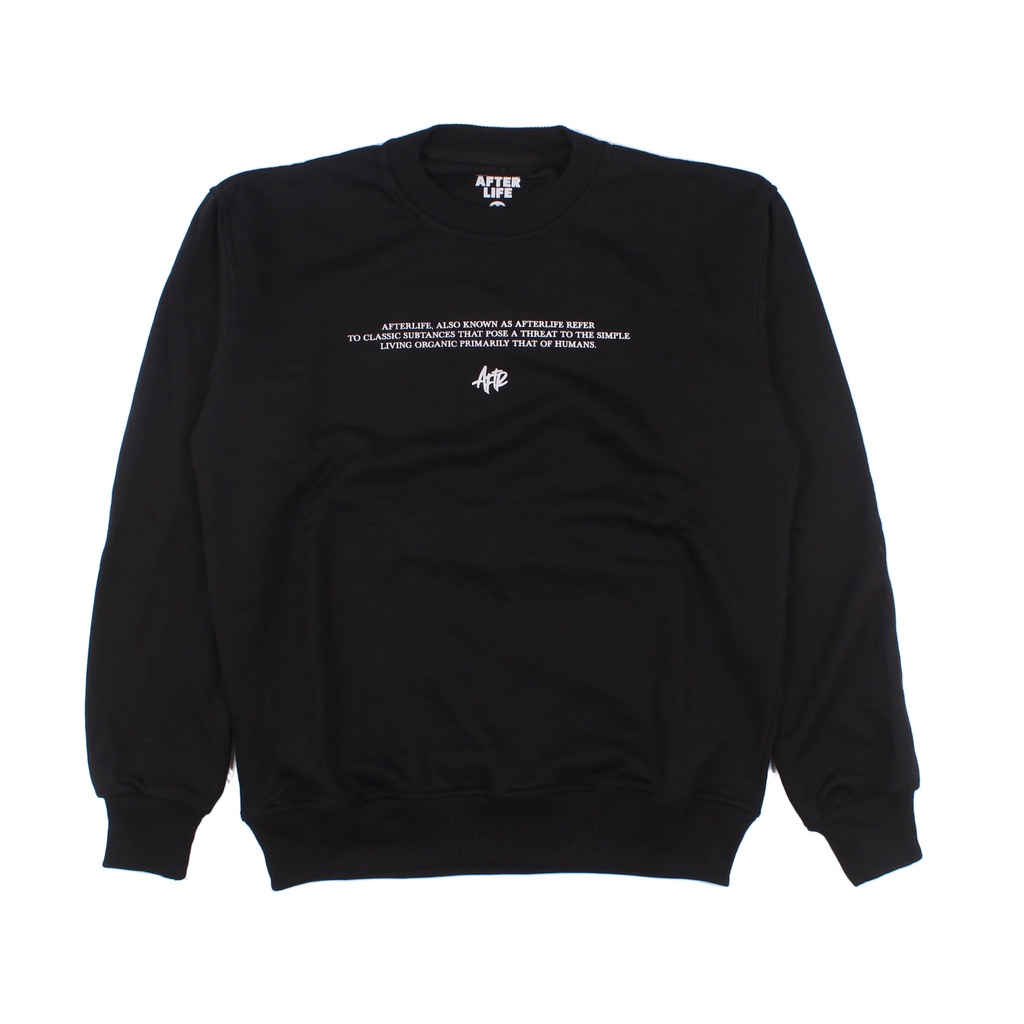 AFTERLIFE - Crewneck Suffer Black | 21030