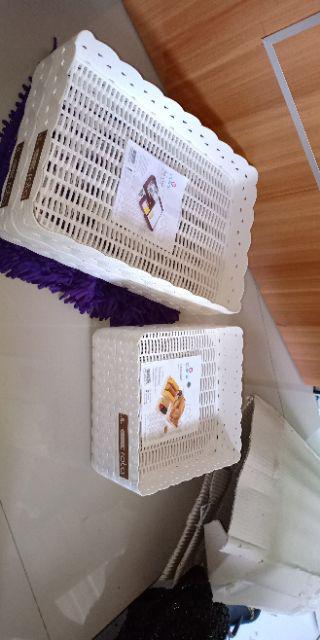 Claris Travessa Medium 0561 - Keranjang Dekorasi Anyaman Rotan