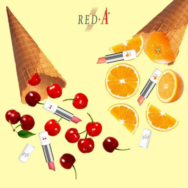 Red A Lip Balm Orange Pineapple Cherry Grape Apple Pelembab Bibir