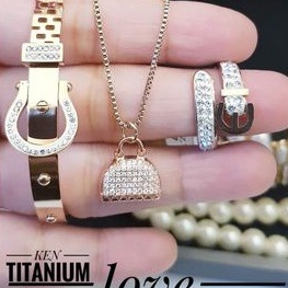 TiTanium Set perhiasan wanita AQQ3