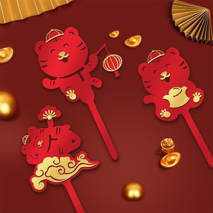 CHINESE NEW YEAR 2022 SPECIAL SALE CAKE TOPPER - DEKORASI KUE IMLEK