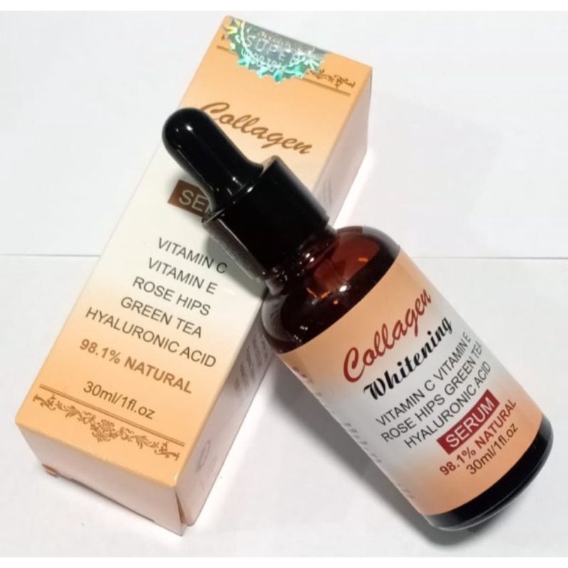 SERUM COLLAGEN VIT E 30ml Hologram Emas Original