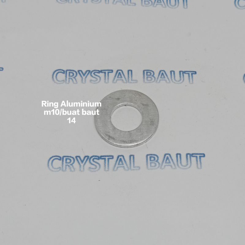 Ring Aluminium M10 atau Buat baut 14