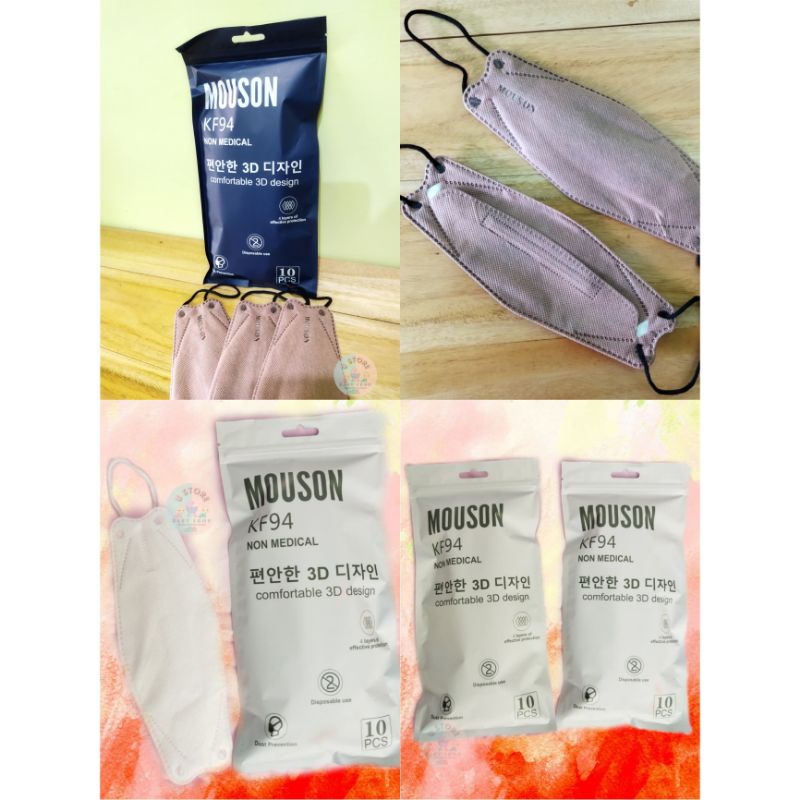 Masker KF94 Mouson 4ply , Masker Korea KF94, masker Korea 4 ply 10pcs