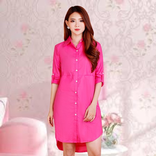 BAJU KEMEJA CEWEK LENGAN PANJANG GAYA WANITA KOREA BISA COD KEMEJA CEWE VARIASI KANTONG SAMPING NEW 