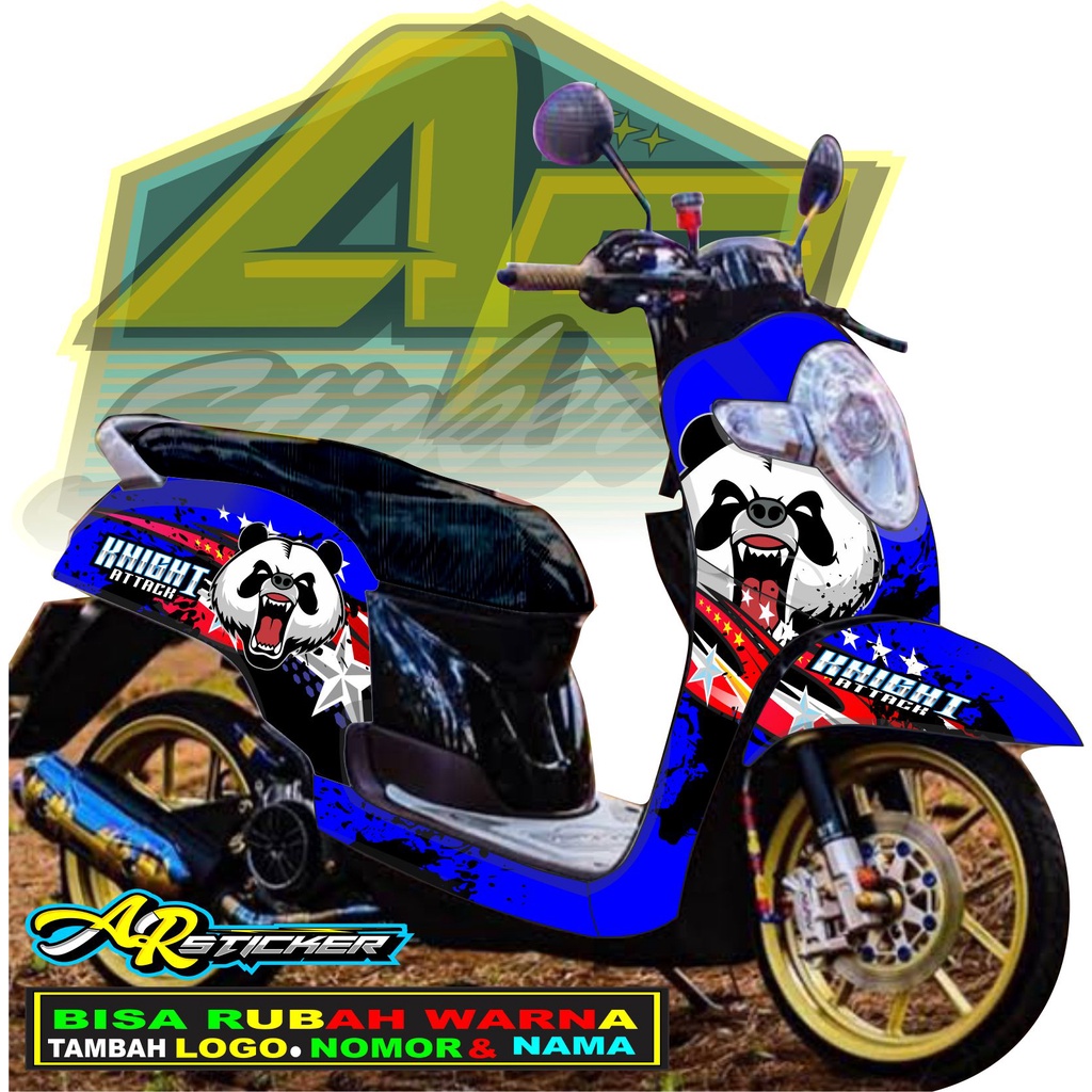 Decal scoopy Decal Scoopy full body Full Blok Decal Scopy Dekal New Fi 2017 2018 2019 2020 PANDA