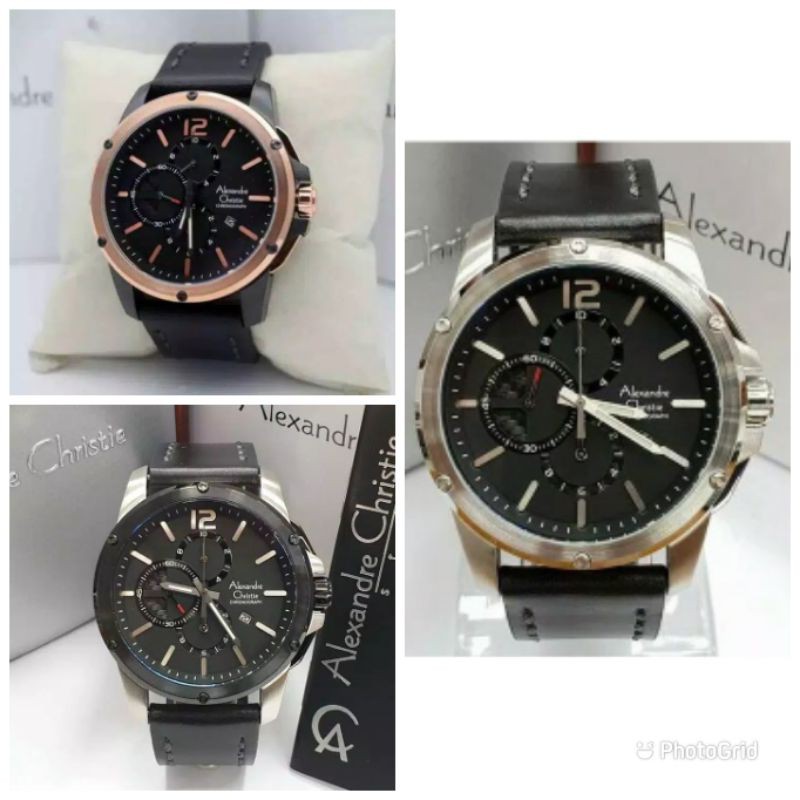 Jam tangan pria Alexandre Christie AC 6486 AC6486 original resmi