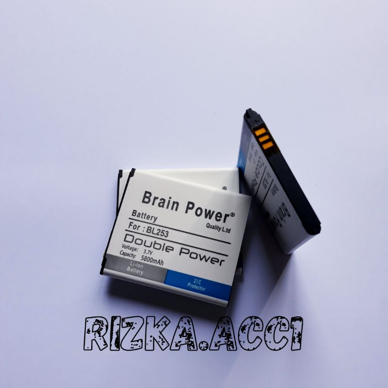 Baterai Lenovo A1000 A2010 BL-253 A2010 A2580 A2860 BL253 Brain Power Battery Hp