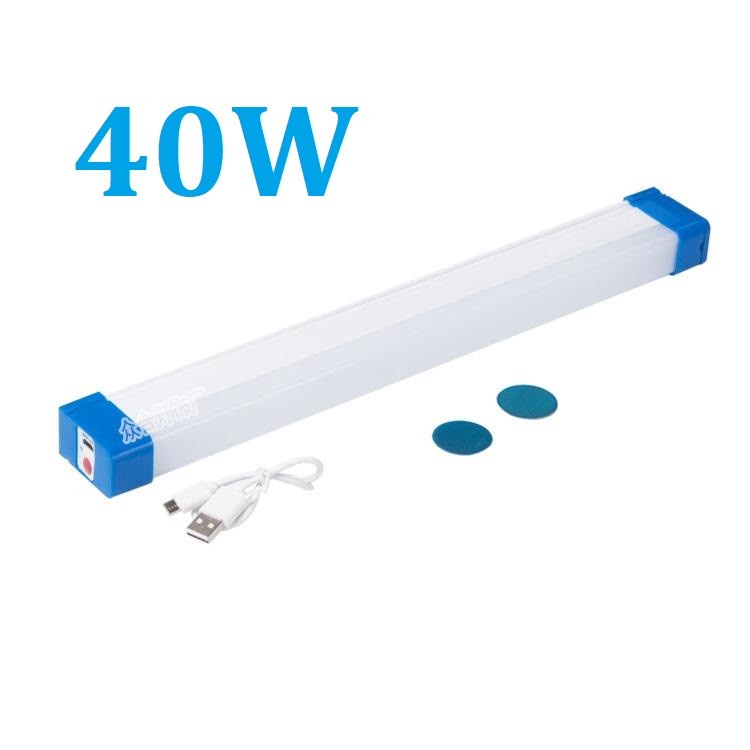Lampu TL Emergency Tube T5 40w LED Rechargeable USB Portable 40 watt 40 w baterai recas Neon senter 