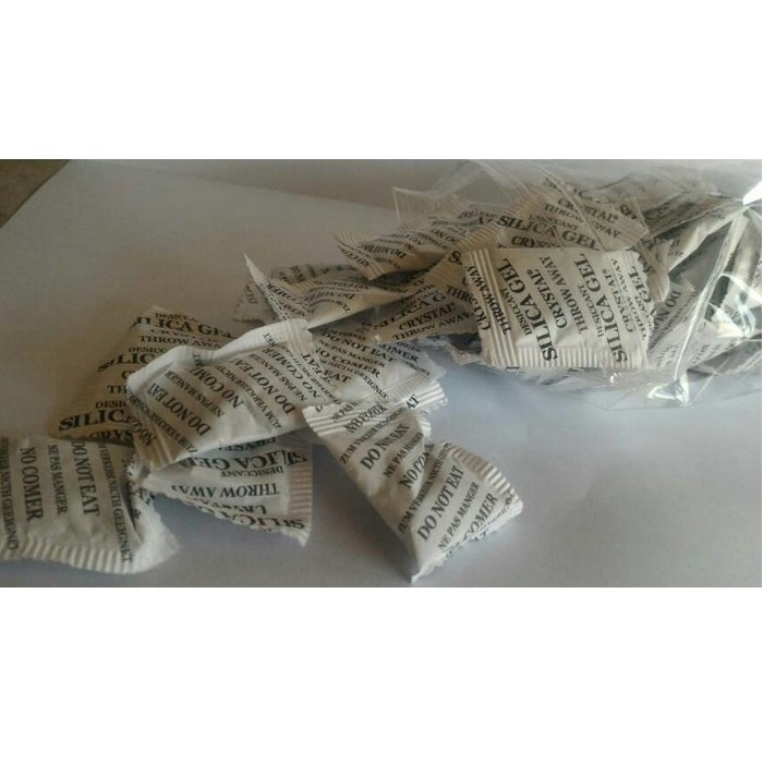 KiozOrenz SILICA GEL Natural Alami Bungkus KERTAS Silica Sachet Silika Gel Makanan Silica Murah Aman