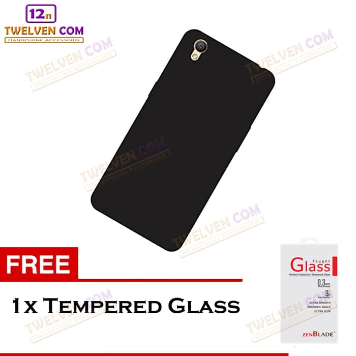 [FLASH SALE] Case Slim Matte Softcase Oppo F1+ Plus- Free Tempered Glass